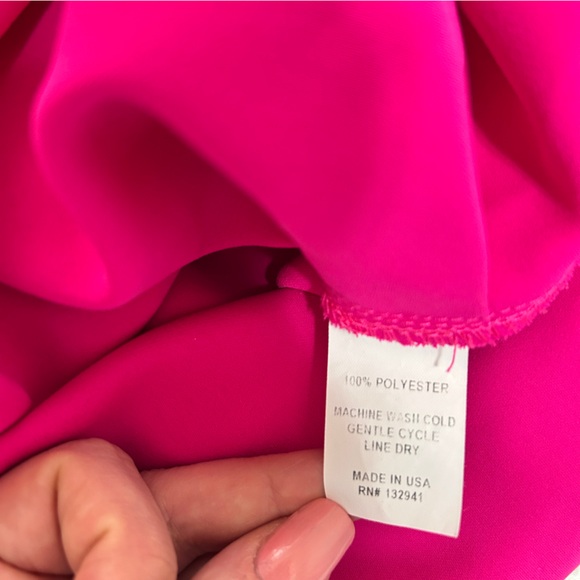 Amanda Uprichard Janet Dress Hot Pink - Picture 5 of 8